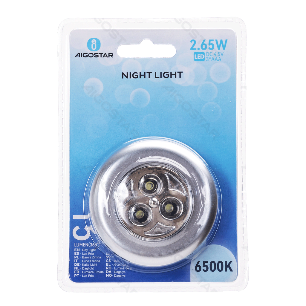[B10308Q3W] Nachtlicht 6500K 3AAA