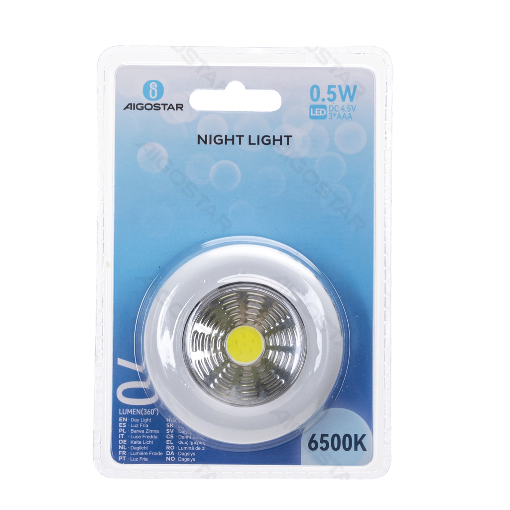[B10308Q3U] Nachtlicht 6500K 3AAA