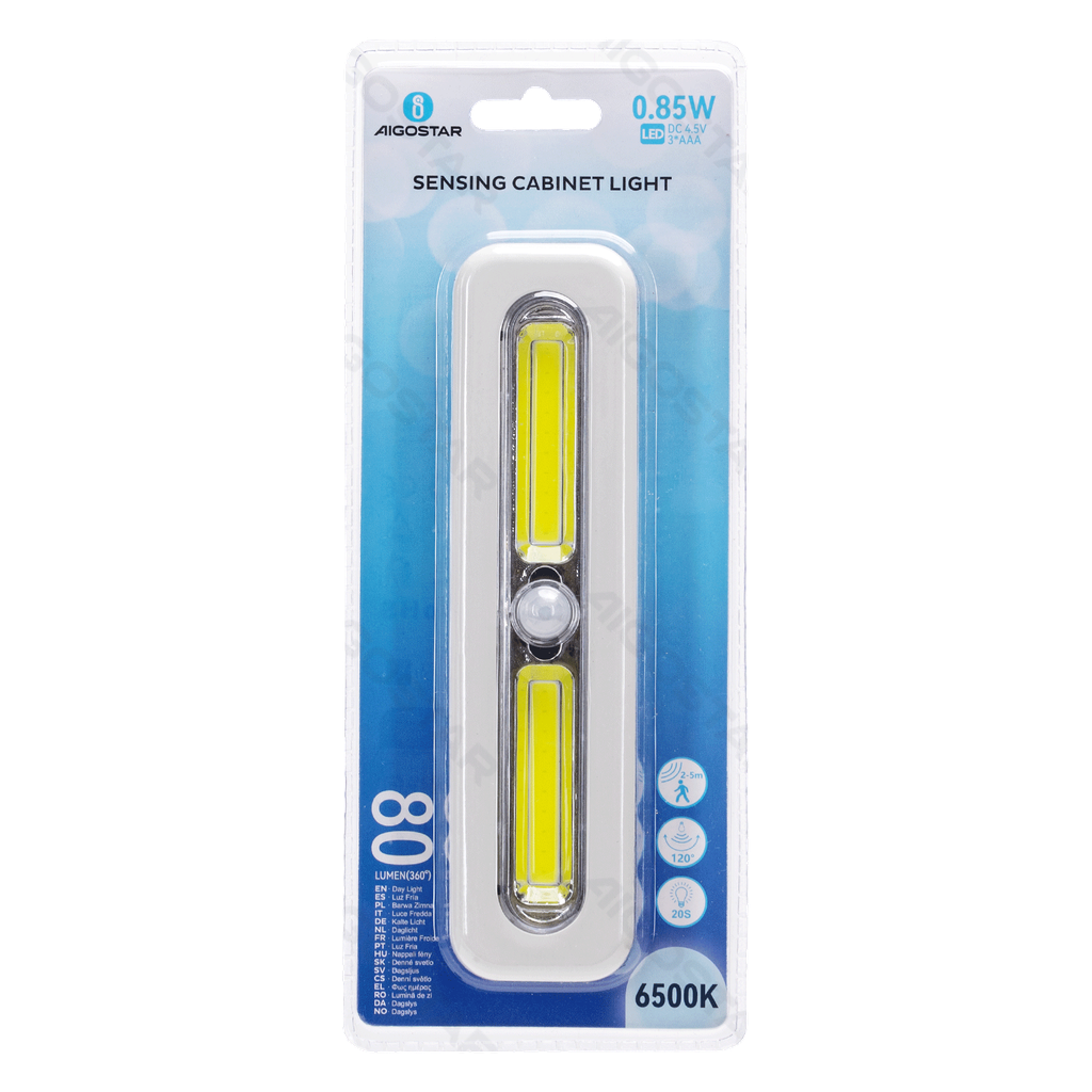 [B10308Q49] Kastverlichting met afstandsbediening 17,8cm 6500K 3*AAA