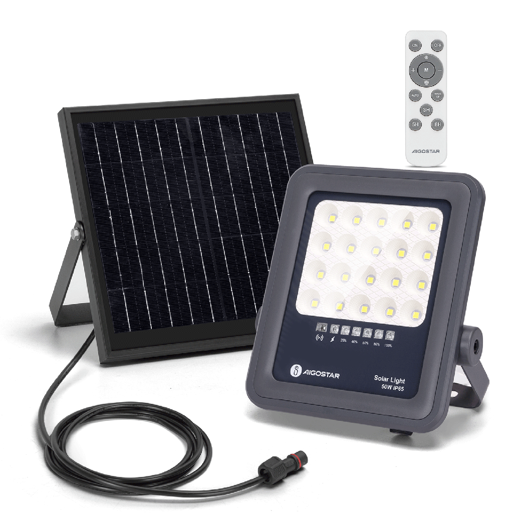 [B10201Q4B] Solar flood light Separated 50W 6500K 2M cable 05 series