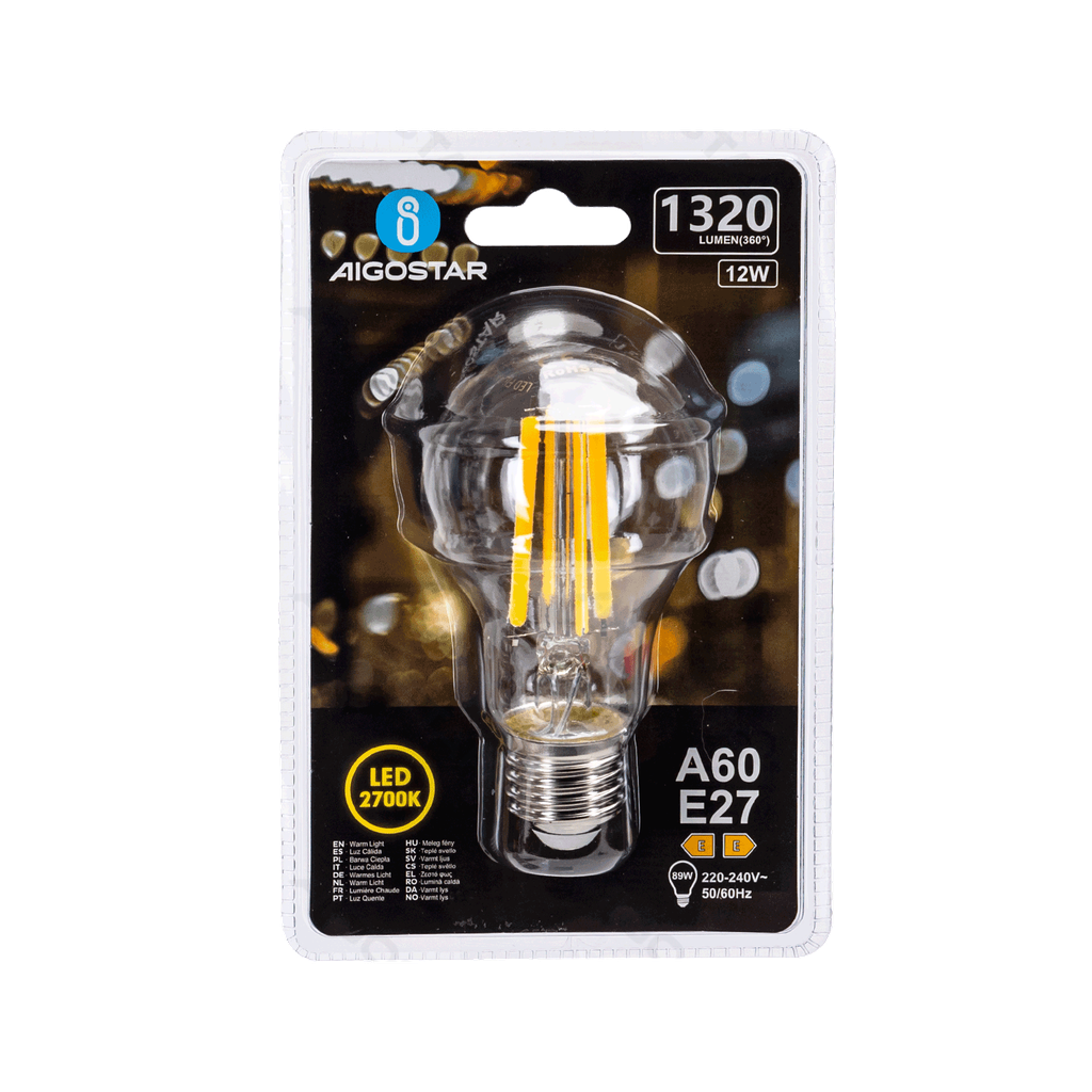 [B10106QK5] Ampoule LED (Transparente) A60 E27,12W