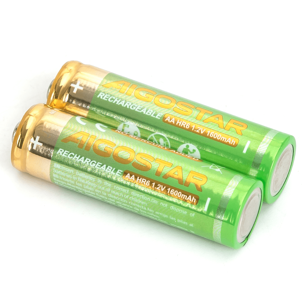[B20107QU6] Aigostar Oplaadbare batterij HR6 (AA) 1600mAh 1.2V 2st
