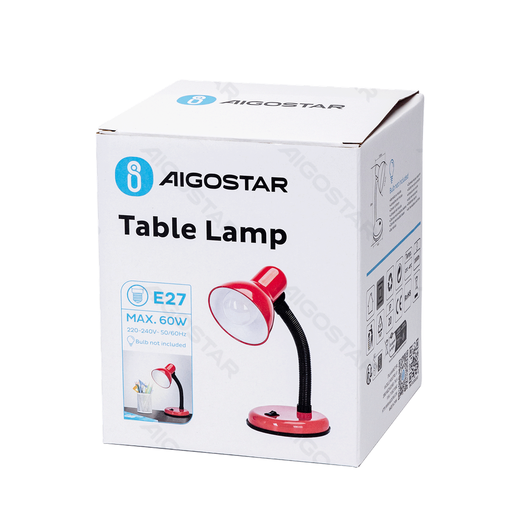Aigostar Metalen Tafellamp E27/exclusief peertje