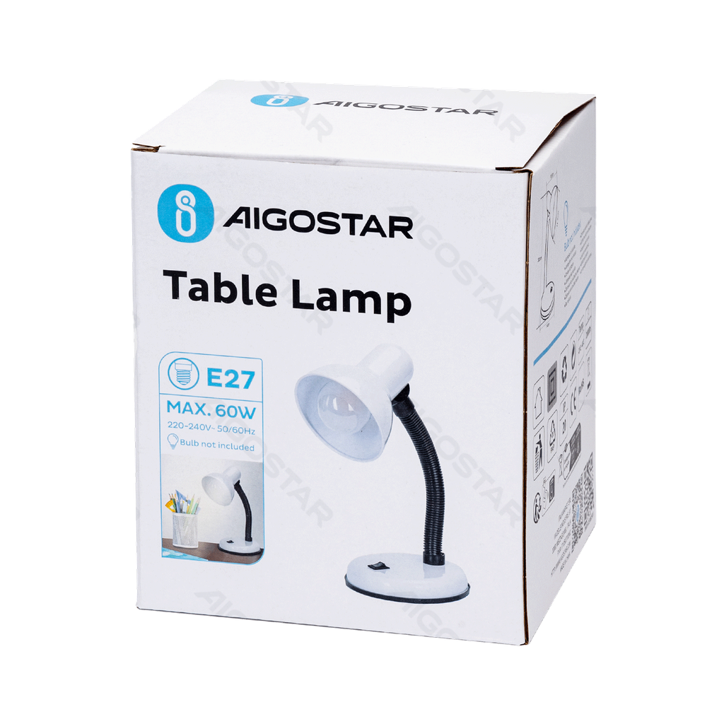 Metalen Tafellamp E27/exclusief peertje