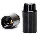 E14 bakelieten zelfsluitende lamphouder met schroefklem zwart