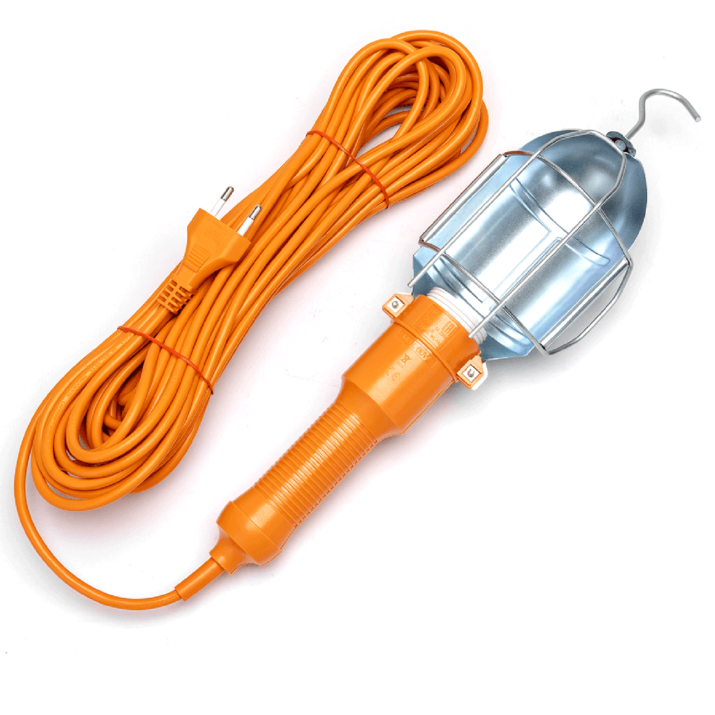 [B20102ML8] Werklamp 2X0.75mm² 15m Oranje