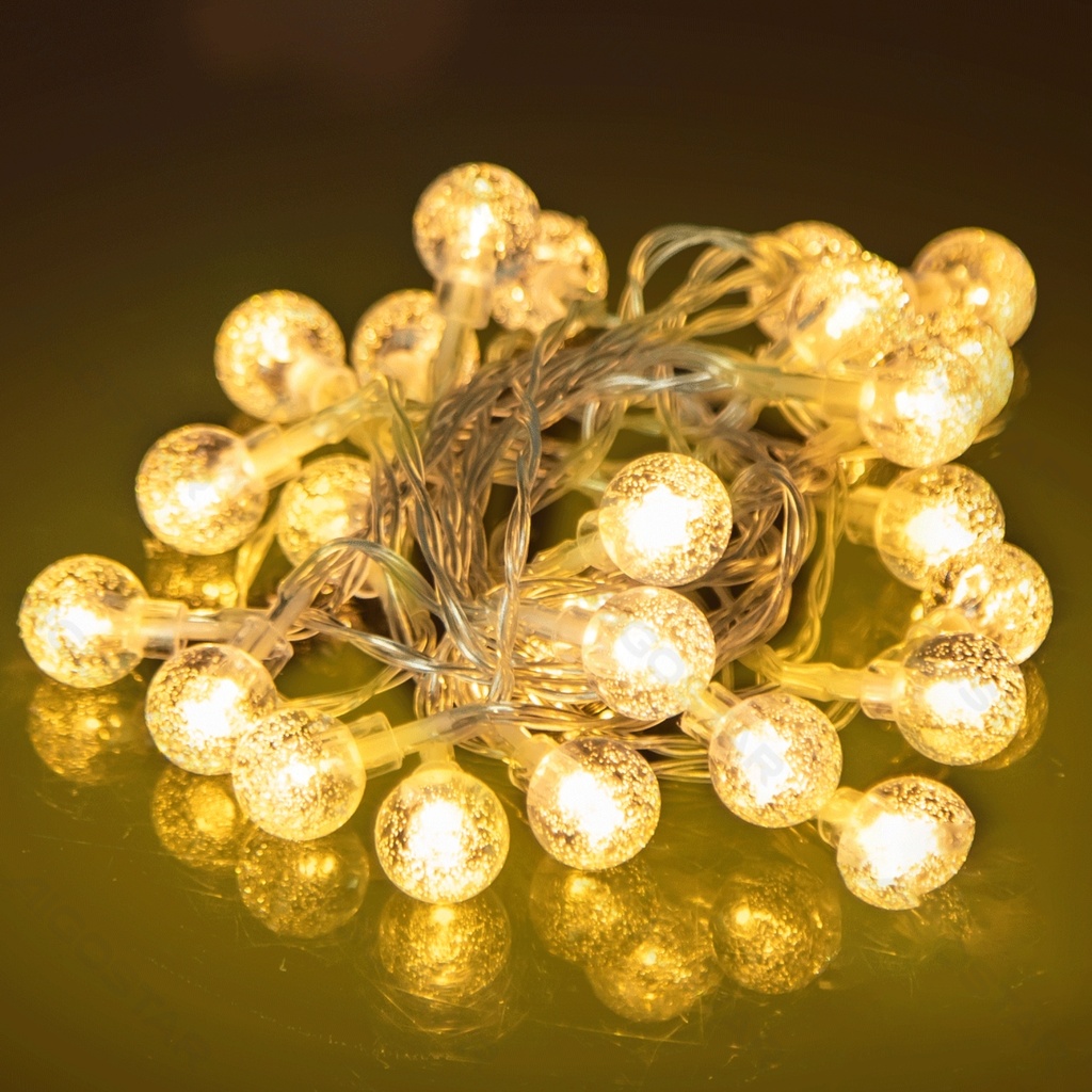 Bubbellichtstrook met laag voltage Warm wit 5m IP44 Binnen/Buiten Kleurvak