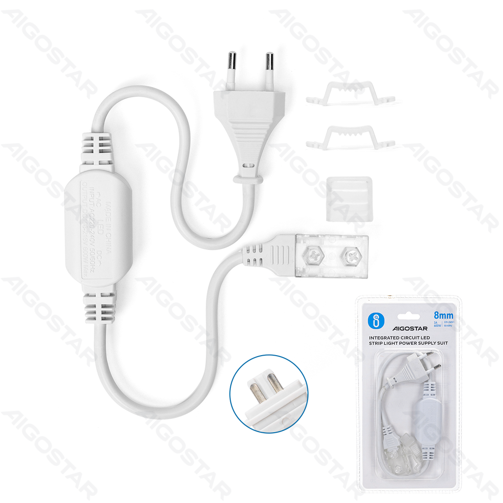 [B10303HU0] Geïntegreerd Circuit LED Lichtstrip Voeding Set 8mm