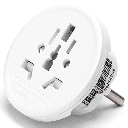 Universele reisstekker (Duitse stekker) 10A wit