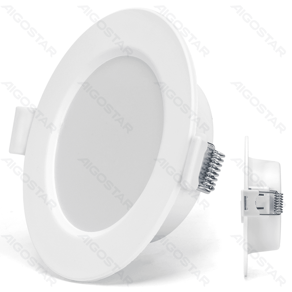[B10405WFI] E6 LED Inbouw Downlight Rond 4W Geel Licht