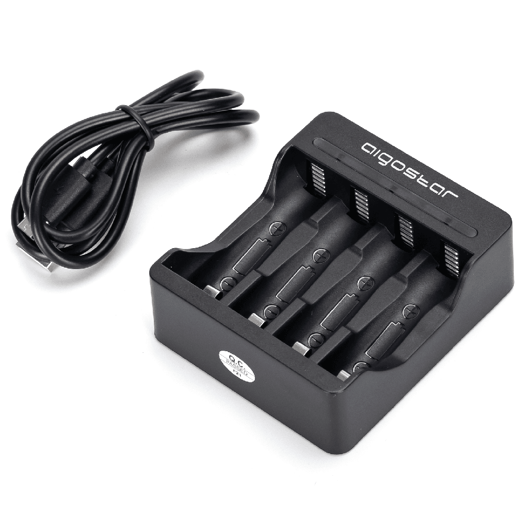 Batterijlader 4 (AA/AAA) Zwart