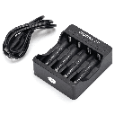 Batterijlader 4 (AA/AAA) Zwart