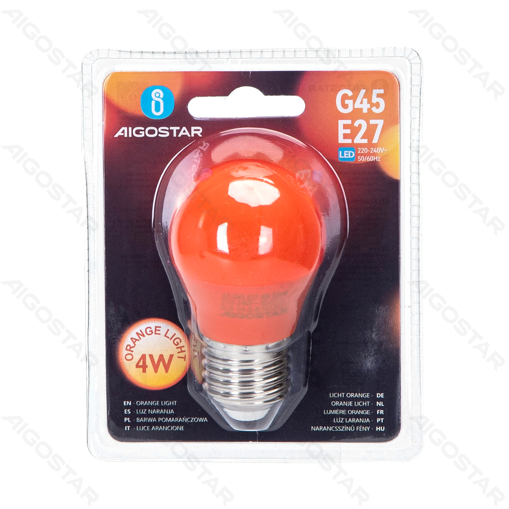 [B10105OGE] LED-Bunte Glühbirne G45 E27,4W