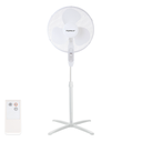 Staande ventilator 16 inch 3 bladen 3 snelheden wit afstandsbediening