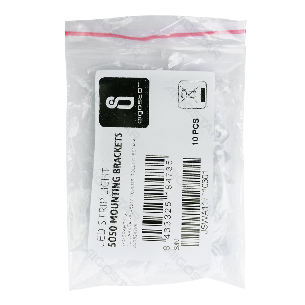 Bande LED 230 V CA 5050 avec support de fixation