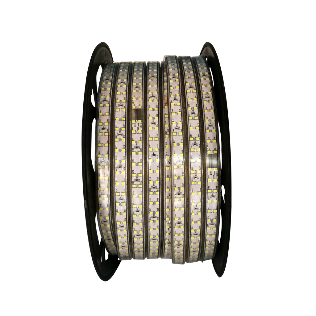 LED Strip licht 230VAC 2835-180 Dubbele rij Wit 50m 10mm