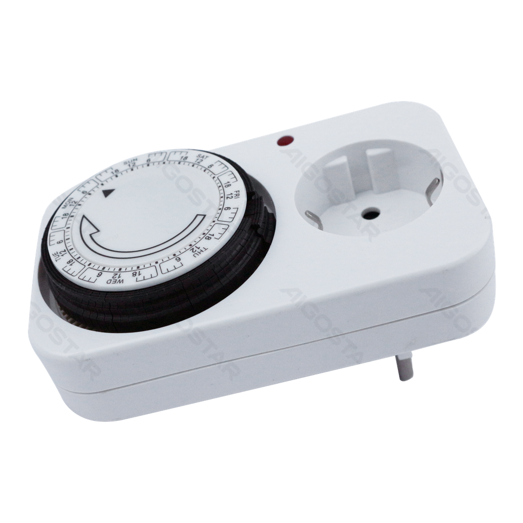 [B20102FQR] Minuterie mécanique allemande à programme hebdomadaire, blanche