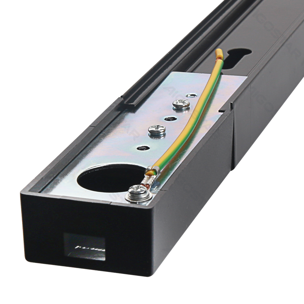 [B10403CUO] 2-draads Rail Zwart 2m