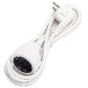 Deutsches Verlängerungskabel 3G 1,0 mm² 2 m Weiß