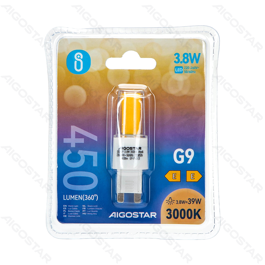 [B10109XBC] LED-Lampenperlen G9, 3,8 W, 3000 K