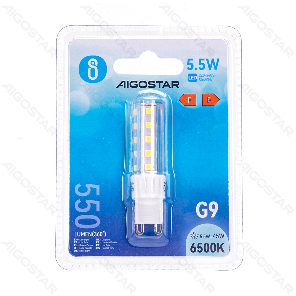 Aigostar LED Lampkralen G9,5.5W 6500K