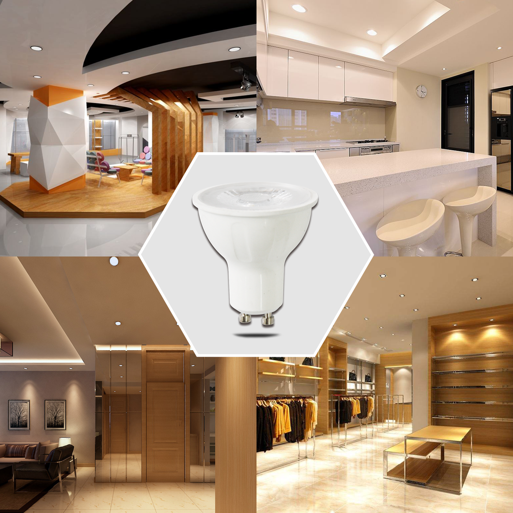 LED A5 GU10, 6 W COB, 3000 K, 300 lm