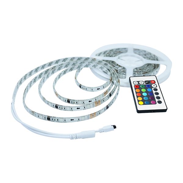 RGB LED Strip Light, 5 m, 24 W