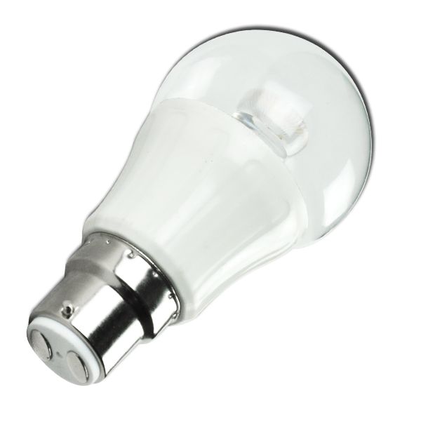 LED C5 P50 BIG ANGLE B22,6W 3000K WITH LIGHT PIPE