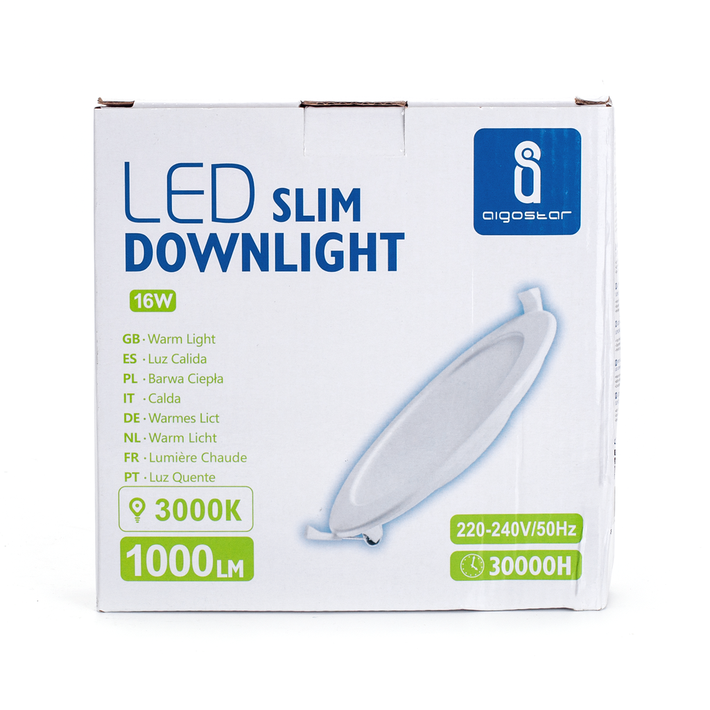 [A182410] Aigostar LED E5 SLIM DOWN LIGHT 16W 3000K 1000LM