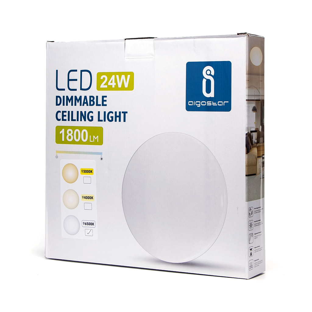 [A193812] LED-Deckenleuchte, dimmbar, 24 W