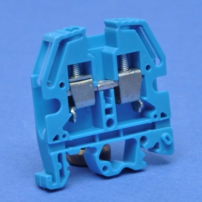 [LE037102] LEGRAND Borne à vis bleue pour conducteur neutre, connexion simple - pas de 8 mm (ancien modèle)