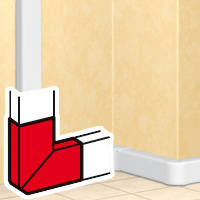 [3690365] LEGRAND Verstellbare flache Eckleiste für DLP-Design, 35 x 80 mm und 50 x 80 mm – weiß