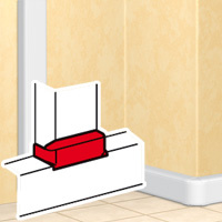 [3690376] LEGRAND T-branch, 105 mm wide, DLP design, 50 x 105 mm – white