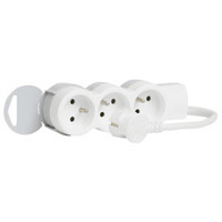 [LE050050] LEGRAND Meervoudige contactdoos standaard 3 x 2P+A - met snoer 1,5 m