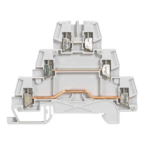 [LE037151] Borne à vis LEGRAND pour capteur, 3 connexions, 2,5 mm² (pas de 5 mm), gris