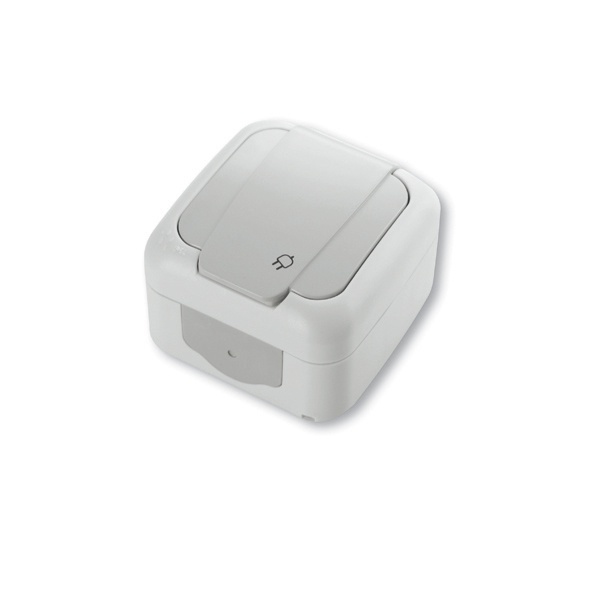 [VI90555515] VIKO Enkelvoudige stopcontact spatwaterdicht IP54