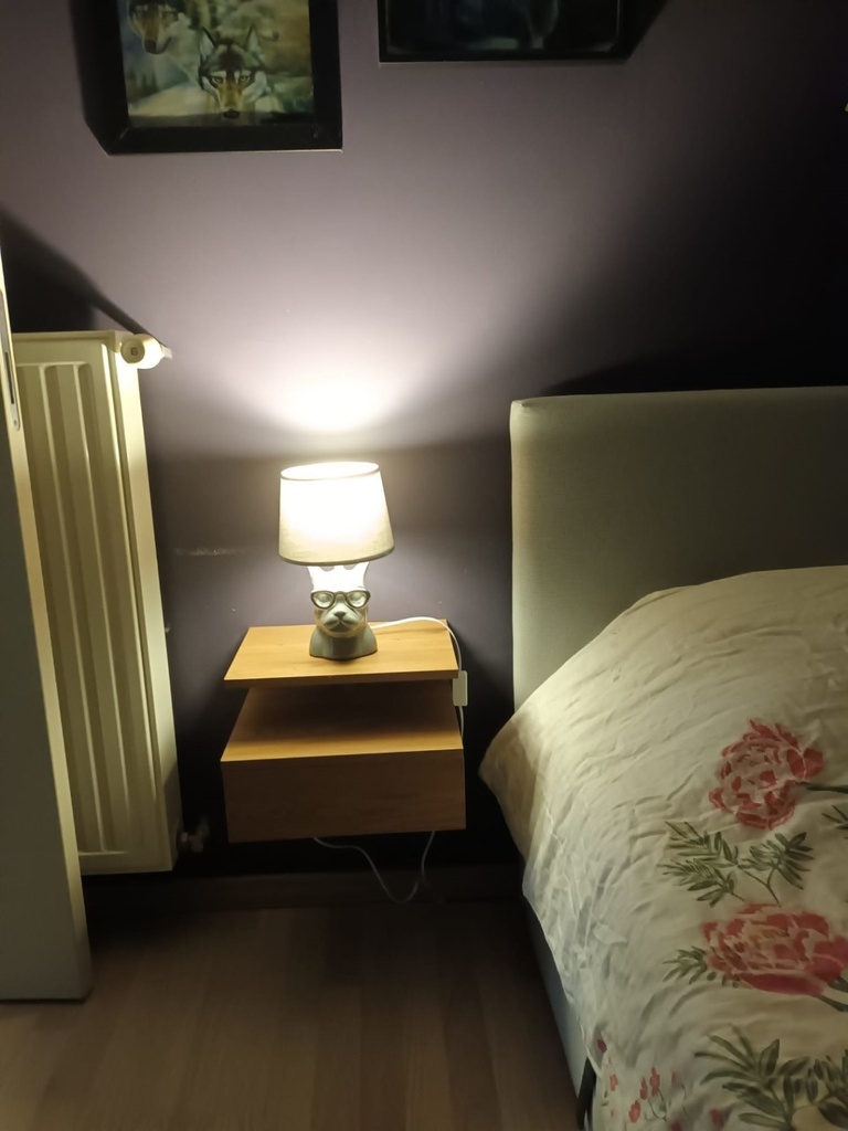 [A197148] Bulldog Ceramic Table Lamp, E14, Gray