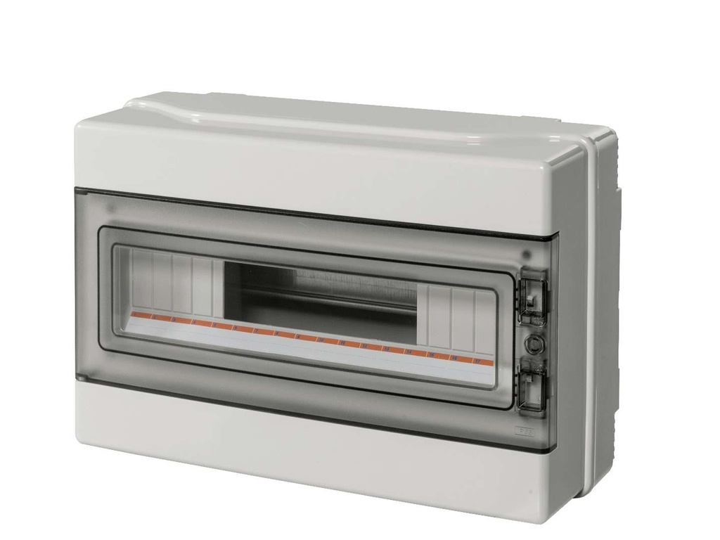 [EC62018] EC elettrocanali EC Aufputzgehäuse 18 Module IP65 Grau 1 Reihe