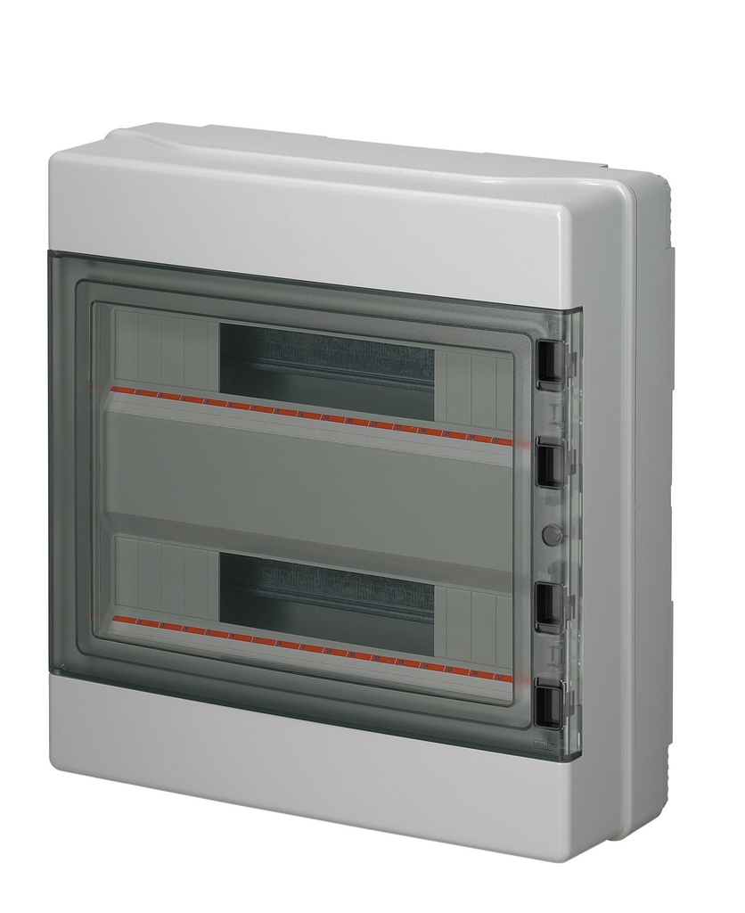 [EC62036] EC elettrocanali EC OPBOUWKAST 36 MODULES IP65 Grijs 2 rijen