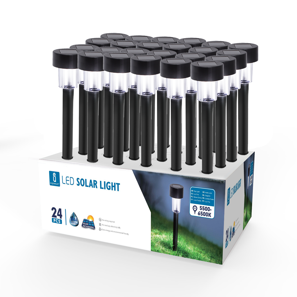 [A208899] LED Solar-Powered Garden Spotlight