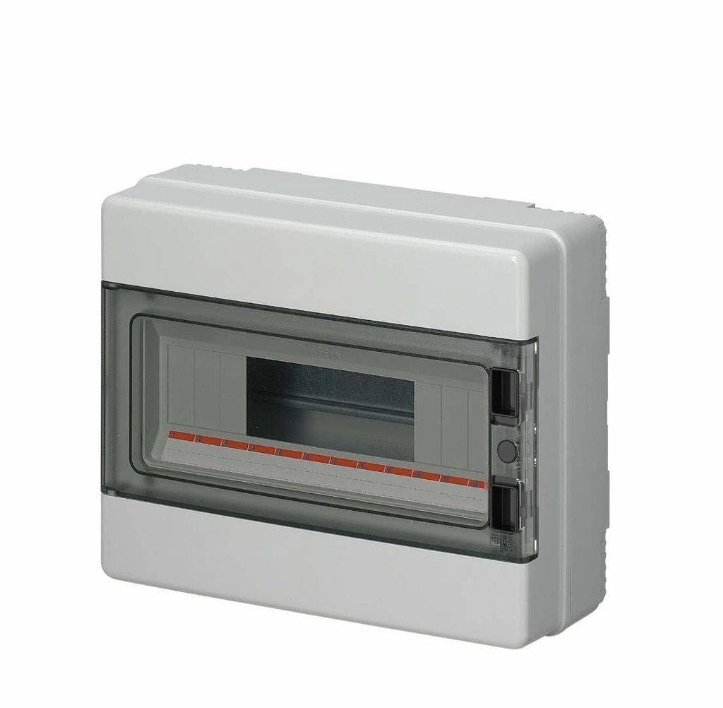 [EC62012] EC elettrocanali EC Aufputzschrank 12 Module IP65 Grau 1 Reihe