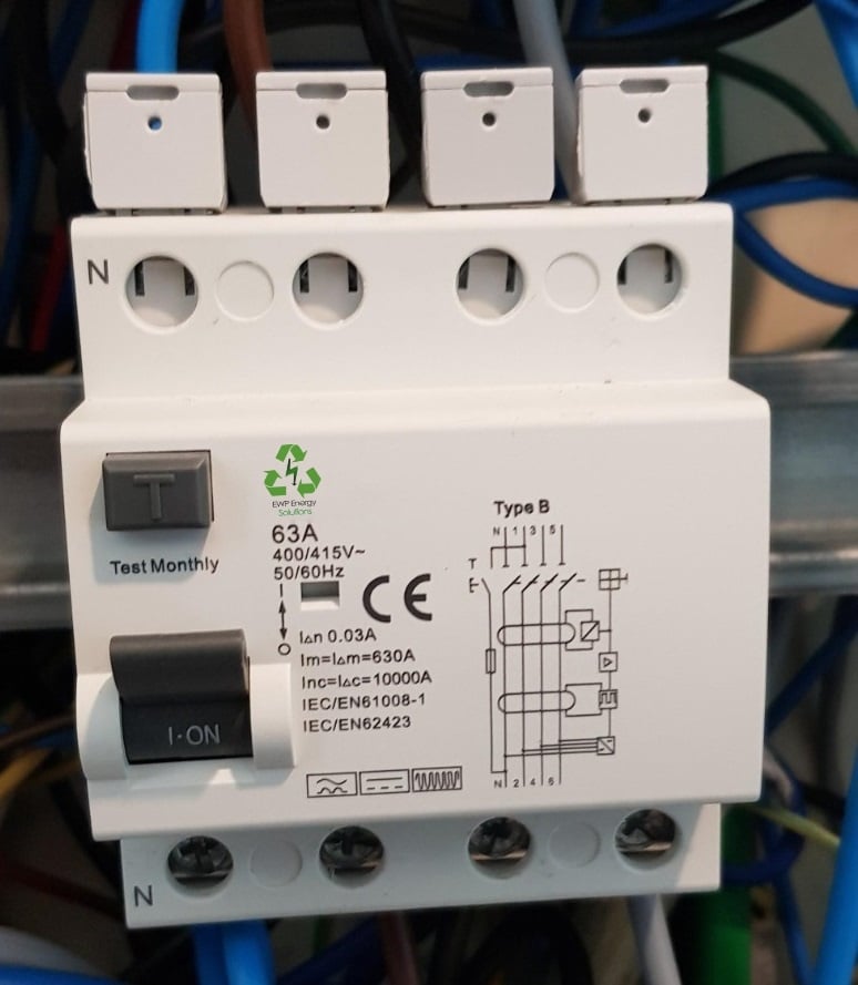 [EWP226873] EWP Solutions Aardlekschakelaar type B 4P 63A 30mA 10kA AC/DC