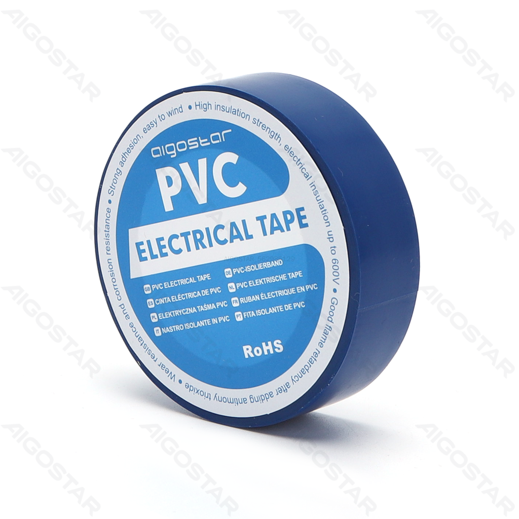 [A208455] PVC isolatietape 0,13*17*25M Blauw Zwart