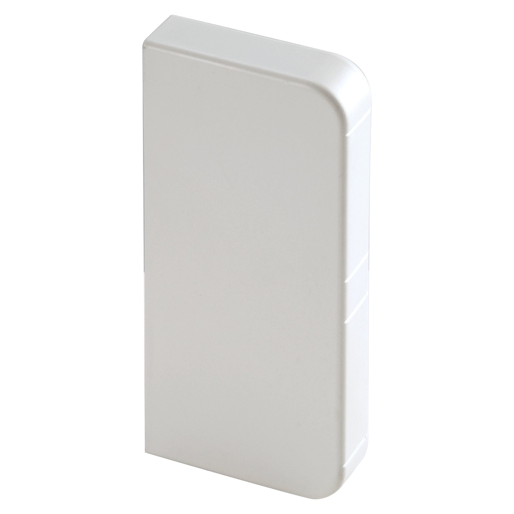 [EC-220TT9055] ELETTROCANALI Endstück für Kuadra 90 x 55 mm, WEISS (2 Stück)