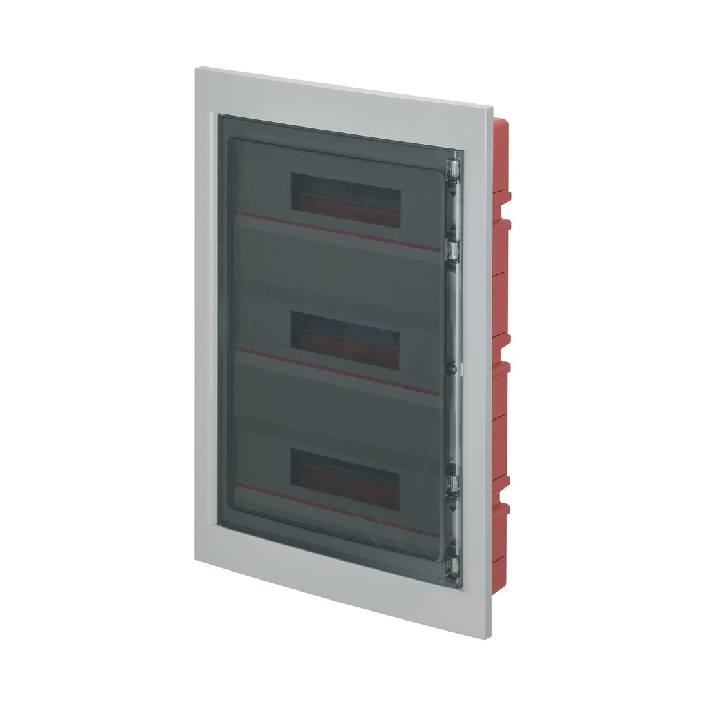 [EC-63054BE] ELETTROCANALI Einbaugehäuse 54 MOD + Bausatz IP40 WEISS