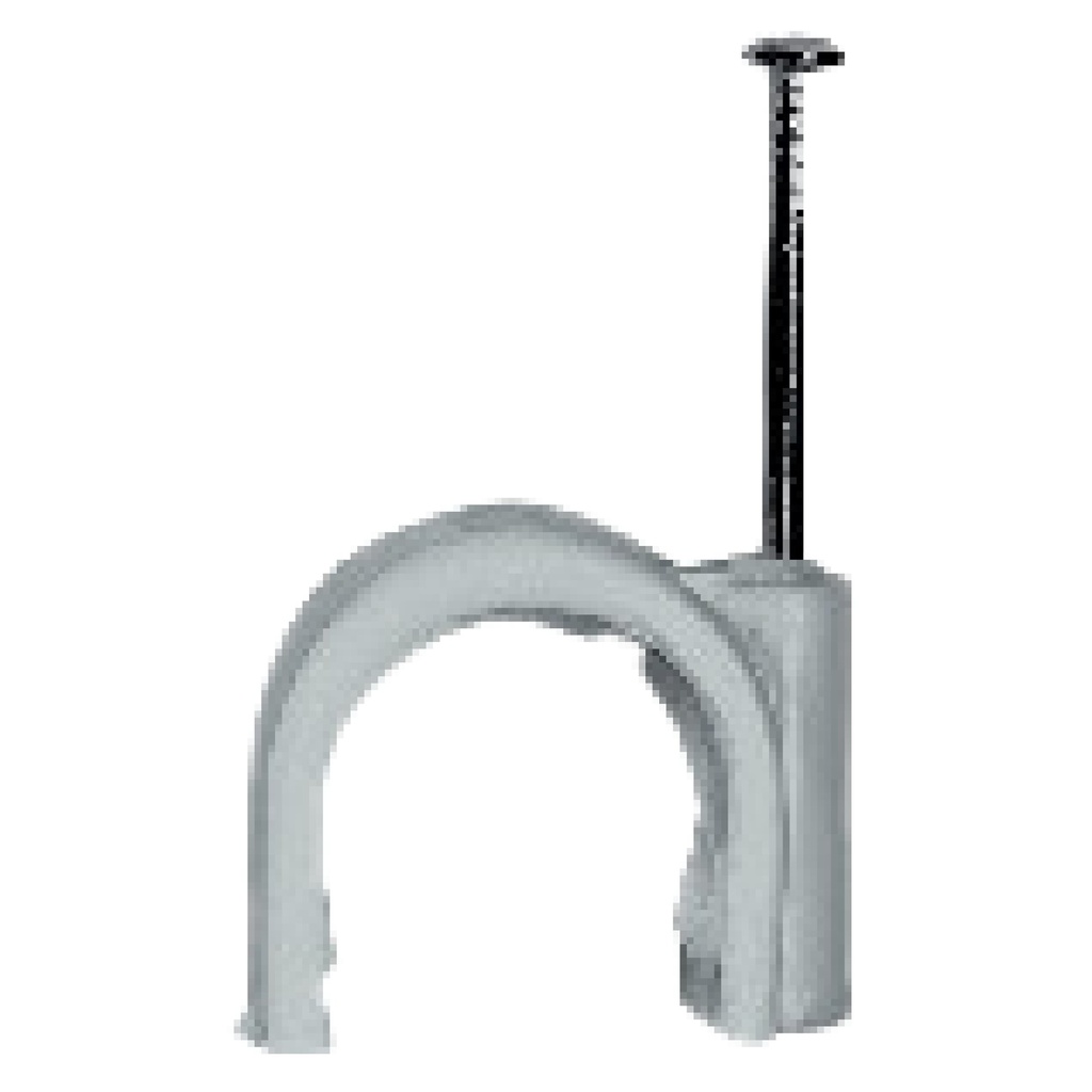 ELETTROCANALI clips pour clous 10 mm GRIS (50 pièces)