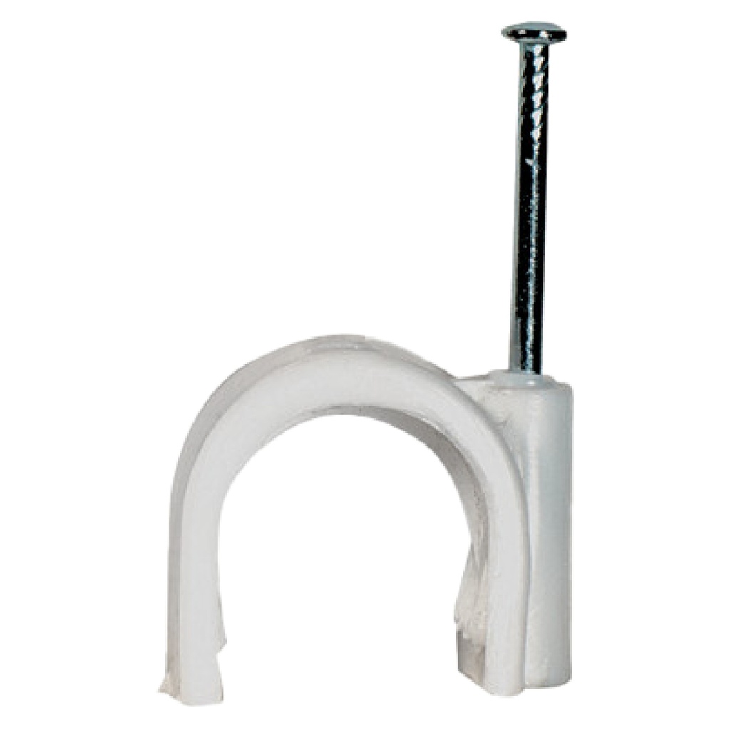 ELETTROCANALI clips pour clous 16 mm BLANCS (50 pièces)