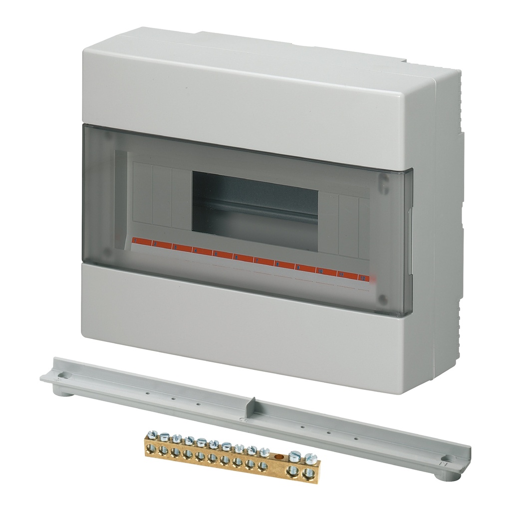 EC Elettrocanali ELETTROCANALI opbouwkast 12 MOD + kit IP40 GRIJS