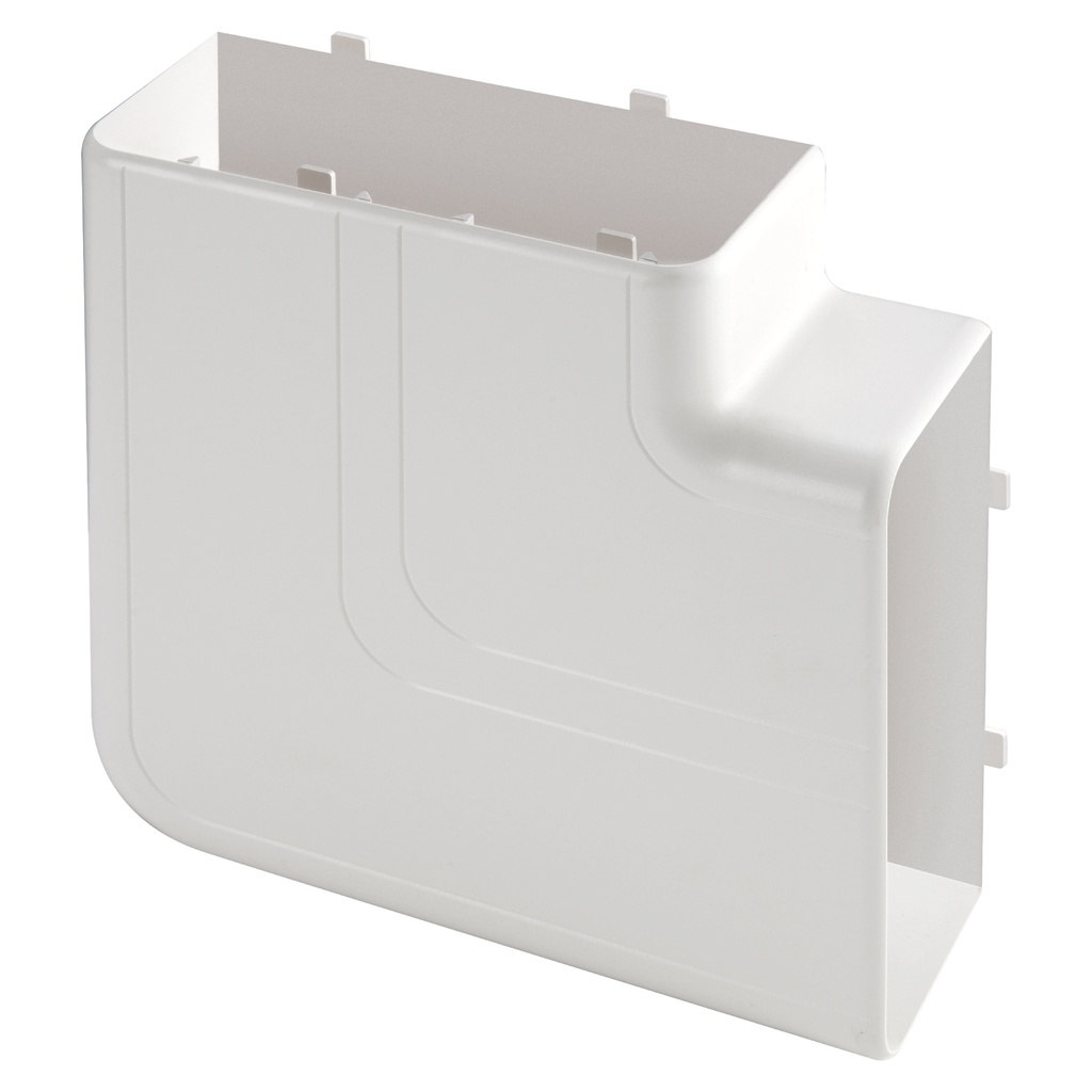 [EC-220AP9055] ELETTROCANALI rechte hoek voor kuadra 90x55mm WIT