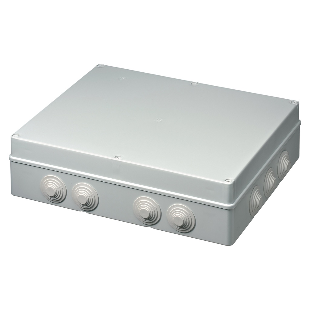 [EC-400C1] ELETTROCANALI surface-mounted junction box, Ø65x35mm, 4 inputs, IP44, GRAY